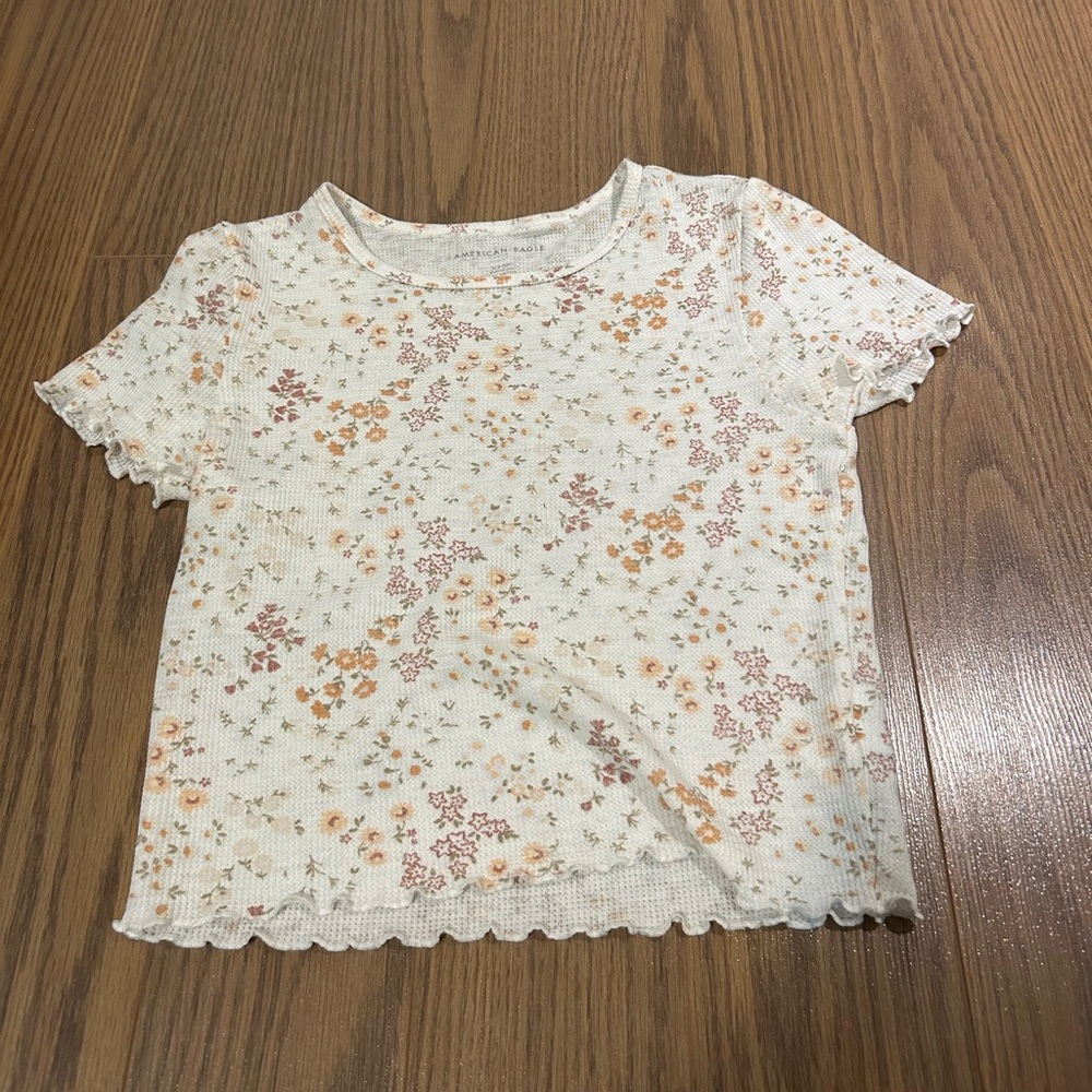 American eagle floral print top